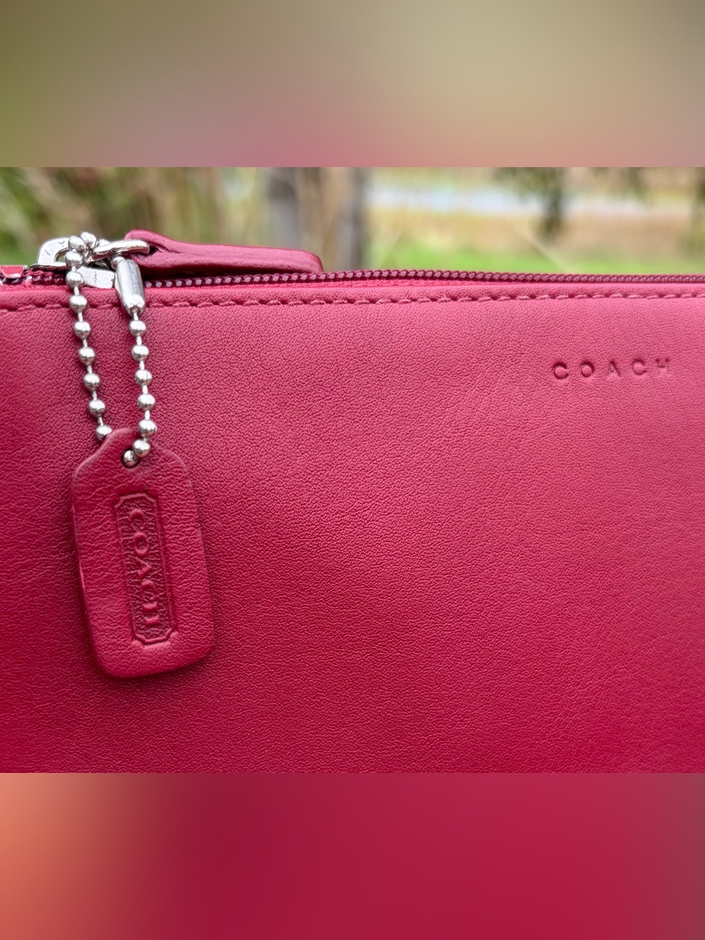 Vintage COACH Skinny Case Red Leather 6990 - Picture 5 of 15
